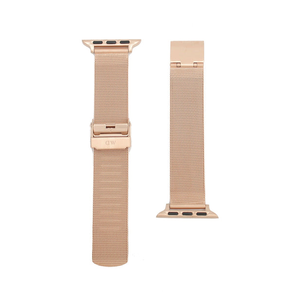 ダニエルウェリントン DANIEL WELLINGTON 替えベルトアップルウォッチ用 ラグ幅18mm dw01200017 Apple Watch38mm/40mm/41mm適応 メッシュ ローズゴールド